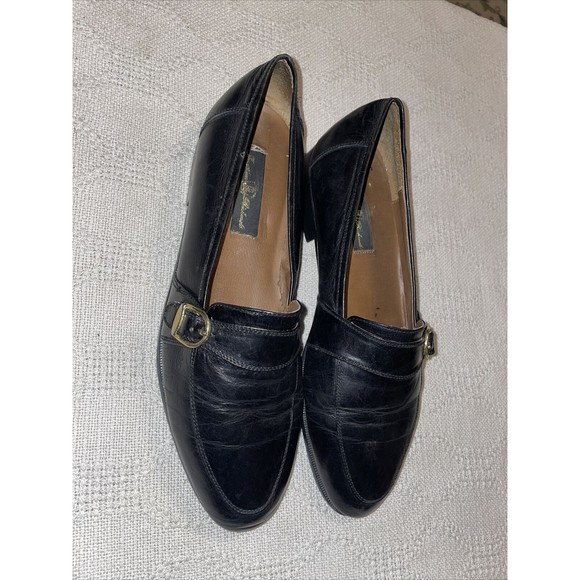 Jonathan Richards Dress Shoes Men’s Size 9.5 Medium Black Leather Slip On Formal - Picture 6 of 12